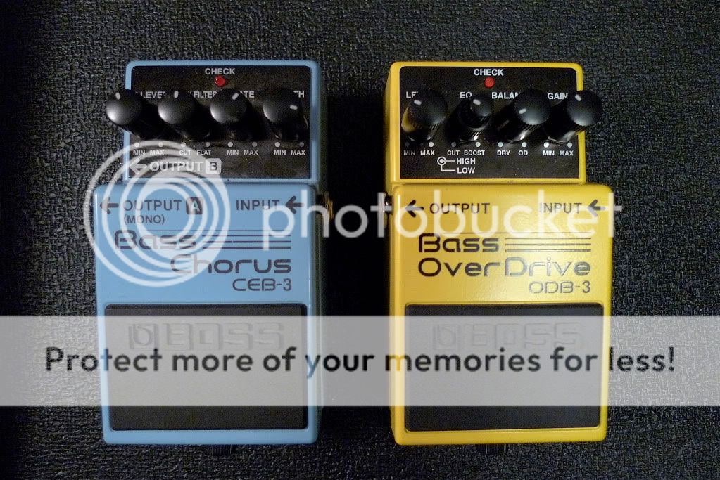 FS Boss Bass Chorus and Bass OverDrive Pedals